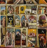 A Drowning Man’S View Of Florence by Donald Friend, c.1949, oil on canvas on composition board, sold Oct 2013