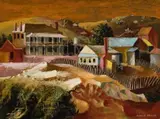 Hill End by Donald Friend, c.1951, oil on canvas, sold Oct 2013