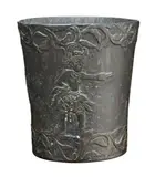 Bali by Holy Water Vessel, bronze, depicting Arjuna, Siwaand boar from Arjunawiwaha, sold Oct 2013