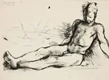 Study Of Colin by Donald Friend, 1946, ink, wash on paper, offered Oct 2013