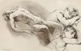 Rolando, Florence by Donald Friend, 1952, ink, wash and chalk on paper, sold Oct 2013