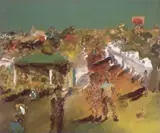 Dimboola by Sidney Nolan, 1943, Ripolin enamel on composition board, offered Aug 2013