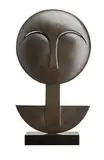 Mask A by Joel Elenberg, 1979-80, bronze with black Belgian marble base, sold Aug 2013