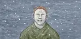 Painting, 2005 (Figure In Olive Jumper) by Peter Booth, oil on canvas, offered Aug 2013