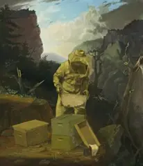 A Caretaker (2) by Stephen Bush, 1988, oil on linen, sold Aug 2013