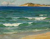 Sea At Narrabeen by E. Phillips Fox, c.1913-14, oil on canvas, sold Aug 2013
