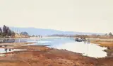Hawkesbury River, New South Wales by Julian Ashton, 1888, watercolour on paper, offered Aug 2013