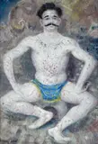 The Acrobat by William Dobell, oil on wood panel, sold Aug 2013