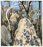 Baker’S Creek Bush by Cressida Campbell, 1988, hand-painted woodblock print, sold Aug 2013