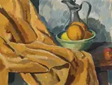 Still Life With Pewter by Roland Wakelin, 1934, oil on composition board, offered Aug 2013