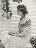 DOROTHY GADSBY (ROSEVILLE) PROFILE, 1931 (also known as ‘NEATH THE VINE) by Harold Cazneaux, silver gelatin photograph, sold Aug 2013