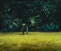 Jungle At Lea by Paul Jones, oil on composition board, sold Aug 2013