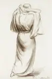 Figure In A Robe by Nora Heysen, 1934, pastel on paper, sold Aug 2013