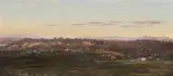 Distant View Towards Yarra Bend From Our Little Tower by Eugene von Guerard, 1871, oil on canvas on board, sold Apr 2013