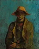 Malay Boy, Broome by Russell Drysdale, 1959, oil on canvas, sold Apr 2013