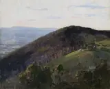 Dandenongs Landscape by Arthur Streeton, 1936, oil on canvas, sold Apr 2013