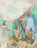 L’Atelier De La Rue Seguier by Raoul Dufy, c.1909, pastel and watercolour on paper, sold Apr 2013