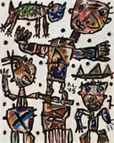 Family Balance by David Larwill, 2005, oil on canvas, sold Apr 2013