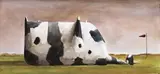 Upside Down Cow by John Kelly, 1994, watercolour on paper, sold Apr 2013