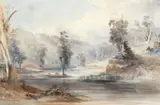The Cox River, New South Wales by Conrad Martens, c.1850, watercolour on paper, offered Apr 2013