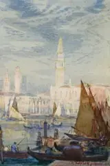 Venice by Hans Heysen, 1902, watercolour on paper, sold Apr 2013