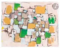 Sans titre by Damien Cabanes, 1993, Gouache sur papier, sold Oct 2024