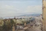 Riviera di chiaia, Naples by Giacinto Gigante, Aquarelle, sold Jun 2021