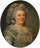 Portrait de Lise Cardon, mère de madame Campan by Adolf Ulrik Wertmüller, Toile ovale, sold Jun 2021