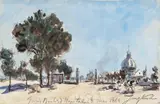 Le boulevard de l'Hôpital à Paris by Johan Jongkind, 1868, Aquarelle et crayon noir sur papier, sold Apr 2021