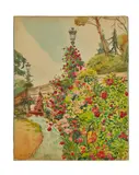 Rosier et sa fontaine by Tony Minartz, Aquarelle, sold Apr 2021