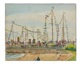 Grand voilier pavoisé by Tony Minartz, Aquarelle, sold Apr 2021