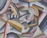 Composition cubiste by André Dulaurens, Panneau, sold Apr 2021