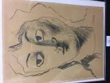 Visage de femme by Léon Gischia, Crayon noir, sold Oct 2018