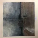 Paysage de campagne hivernal by Bernard Gantner, 1970, Pastel sur papier, sold Oct 2018