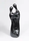 Intimité by Xavier Alvarez, Bronze à patine noire, sold Oct 2018