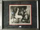 Peau d'âne by Jean Jansem, Lithographie en noir sur Japon nacré signée et numérotée «14/20», sold May 2018