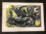 Composition by Édouard Pignon, 1962, Lithographie en couleur signée, sold May 2018
