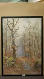 Sous-bois by Henri Adam, 1903, Aquarelle, sold May 2018