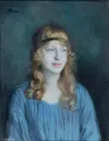 Buste de femme by Victor Prouvé, Pastel, sold May 2018