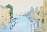 Canal à Venise by Pierre Eugène Montézin, Aquarelle gouachée, sold Dec 2022