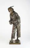 Au clair de la lune by Eutrope Bouret, Epreuve en bronze à patine brune, sold Jan 2023