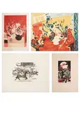 Bouquet de fleurs by Claude Mancini, Lithographie en couleurs sur papier, sold Dec 2022