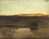 Le soir en Savoie by Joseph Communal, Pastel sur papier, sold Dec 2022
