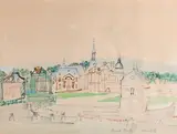 Chantilly by Raoul Dufy, Gouache et aquarelle sur papier, sold Jun 2018