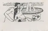 La Collation galante by Albert Gleizes, 1910, Crayon noir et rehaut de gouache blanche sur papier, sold Mar 2018