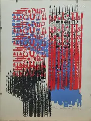 Sans titre by Constantin Xenakis, 1987, Lithographie en couleurs, sold Mar 2023