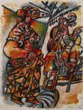 C'était un temps de psaumes et de cantiques by Théo Tobiasse, Lithographie en couleurs signée, sold Nov 2019