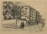 La Rue d'Orchampt by Maurice Utrillo, Lithographie sur Japon, sold Nov 2019