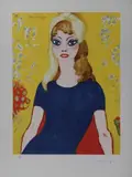 Brigitte Bardot by Kees van Dongen, Lithographie en couleurs, sold Nov 2019