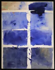 Composition by Paul Kallos, 1977, Toile signée et datée en bas à droite, sold Nov 2019